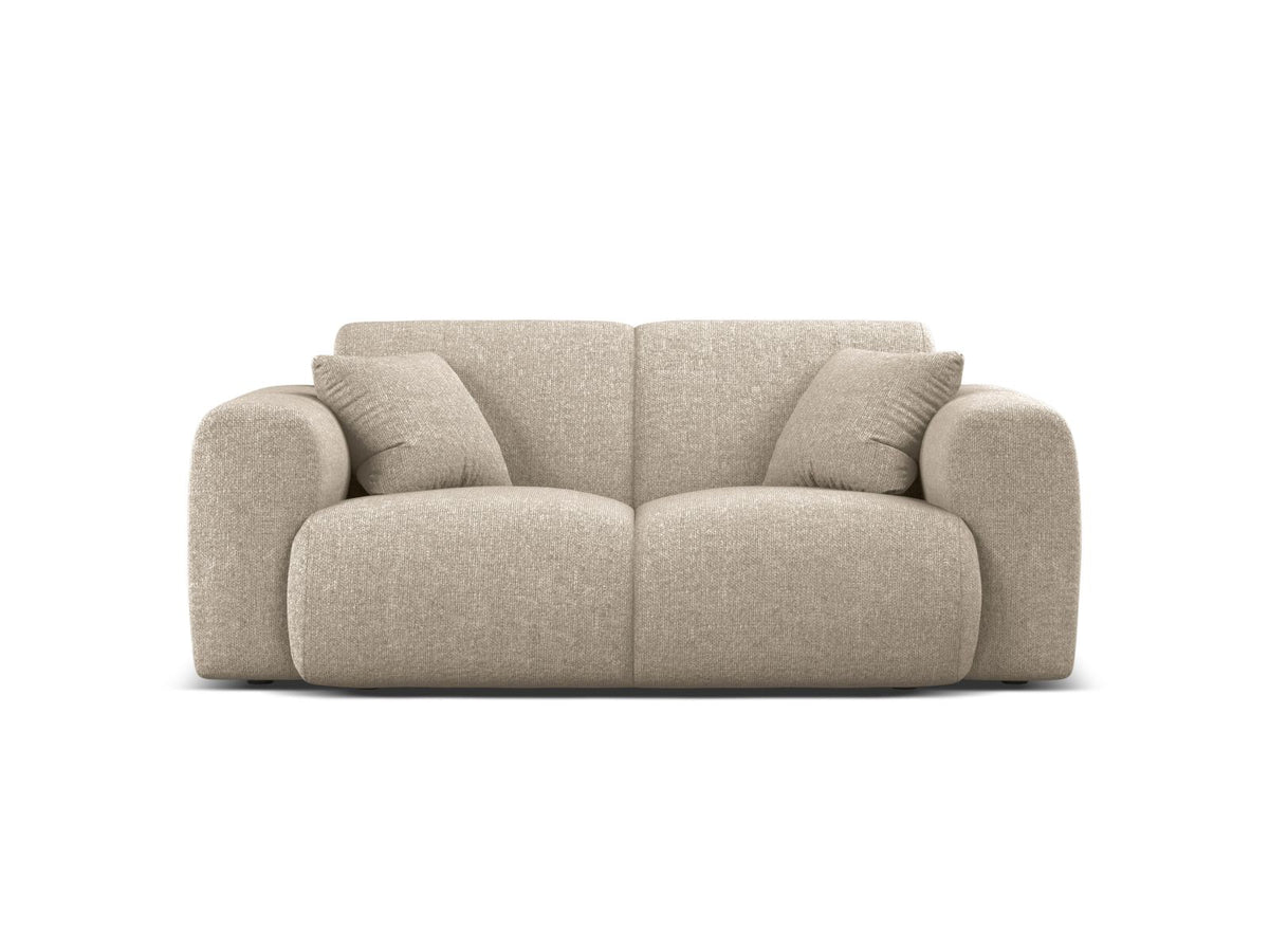 Molino — Sofa Dark Beige (Eden 4 Beige) Black Plastic