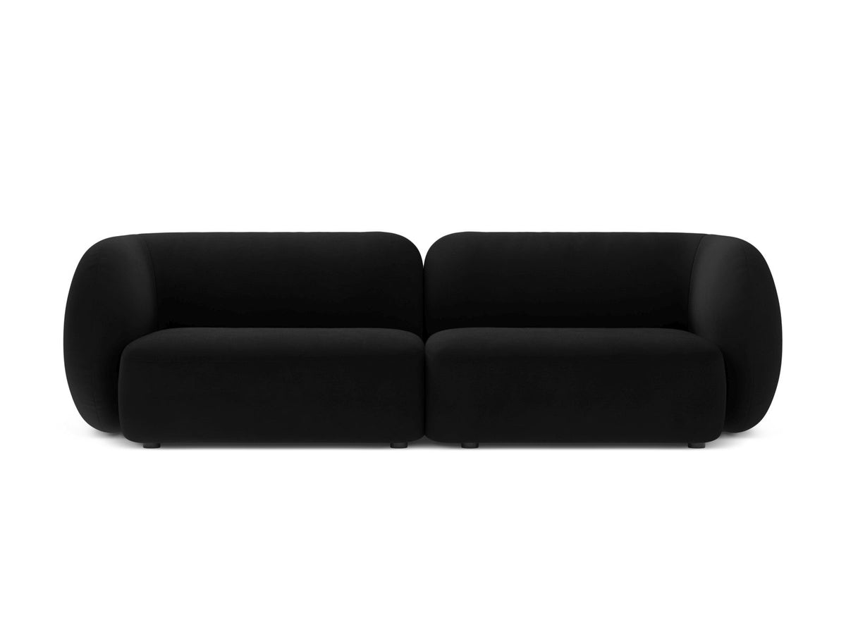 Kate — Sofa Black (Salvador 19) Black Plastic