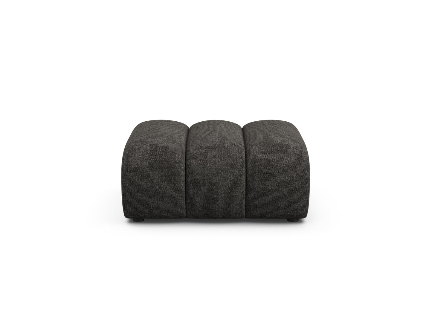 Lupine — Pouf Dark Grey (Eden 20 Graphite) Black Plastic