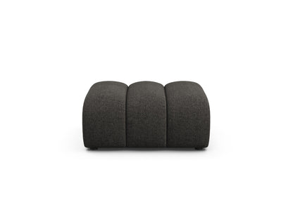 Lupine — Pouf Dark Grey (Eden 20 Graphite) Black Plastic