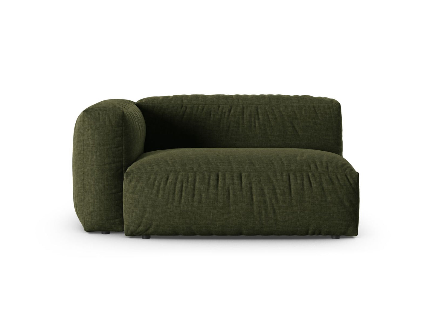 Martina — Modular Sofa Green (Boston Forest) Black Plastic