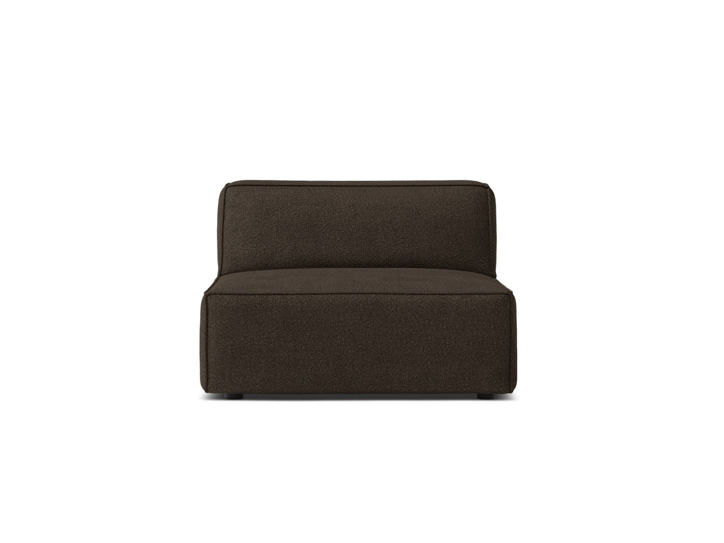 Jodie — Modular Sofa Brown (Baloo 2081) Black Plastic