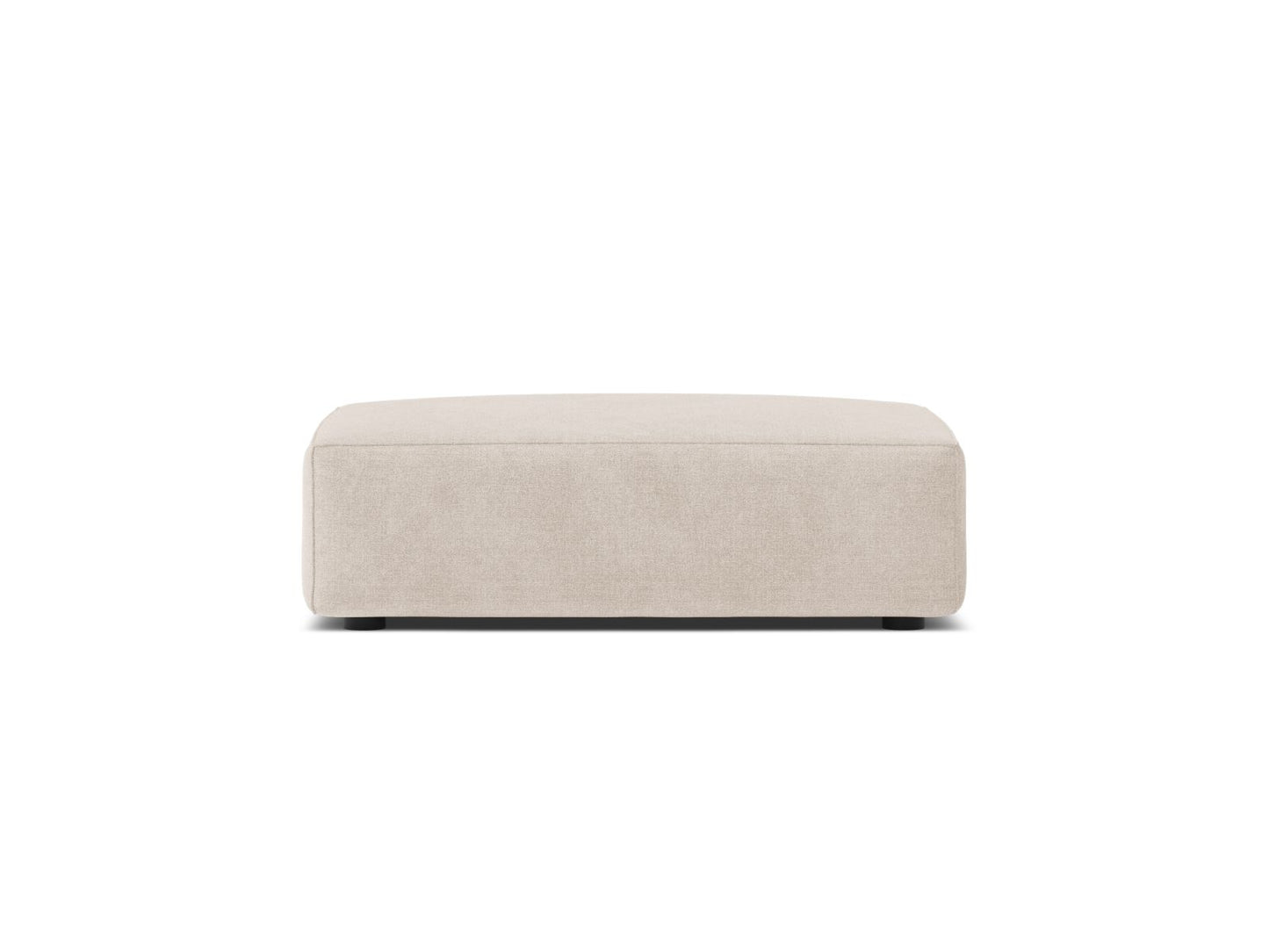 Jodie — Pouf Beige (Liberty 2) Black Plastic
