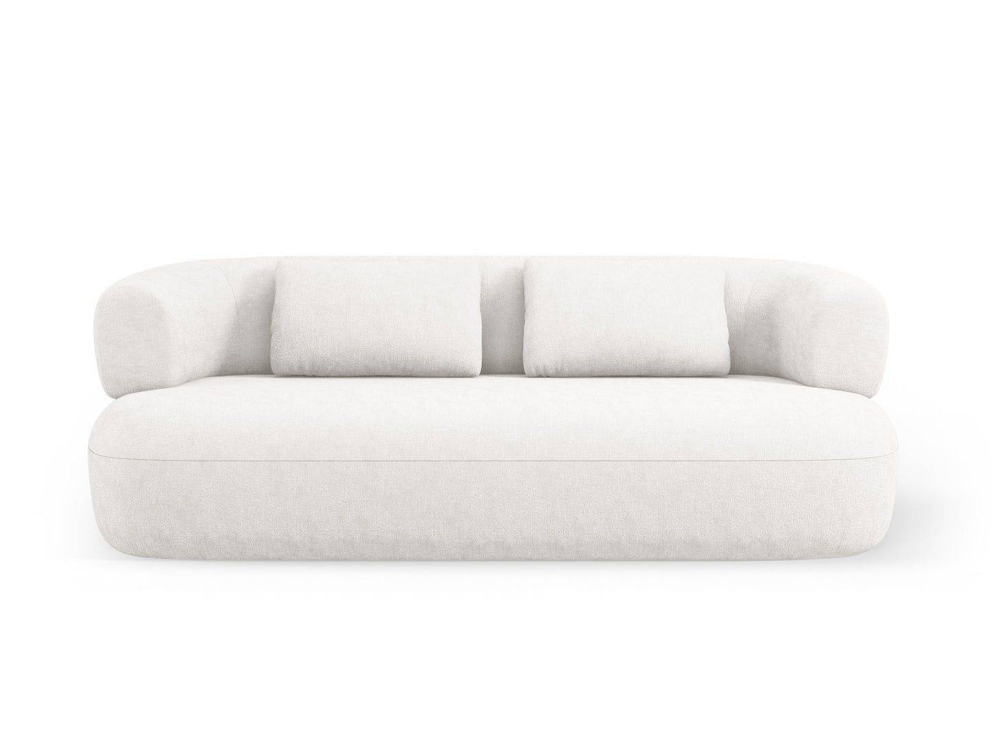 Jenny — Sofa Light Beige (Perfect Harmony 02) Black Plastic
