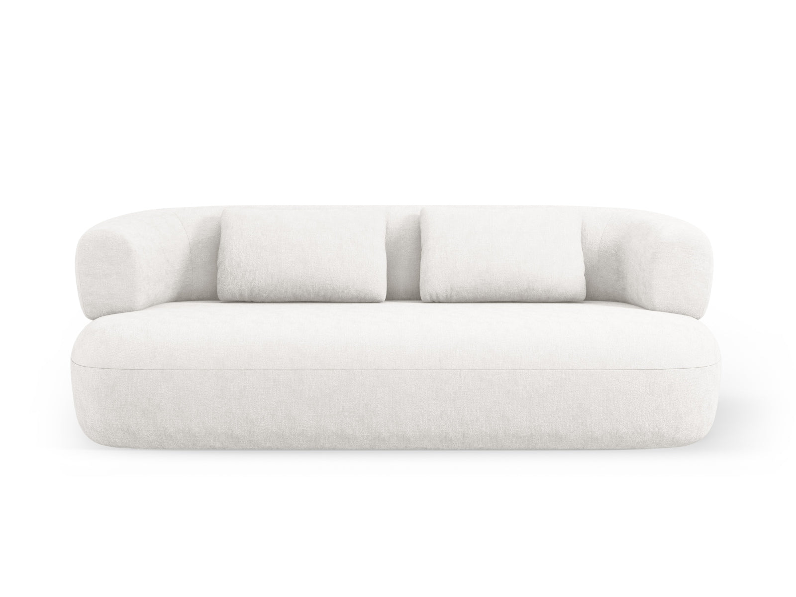 Jenny — Sofa Light Beige (Perfect Harmony 02) Black Plastic