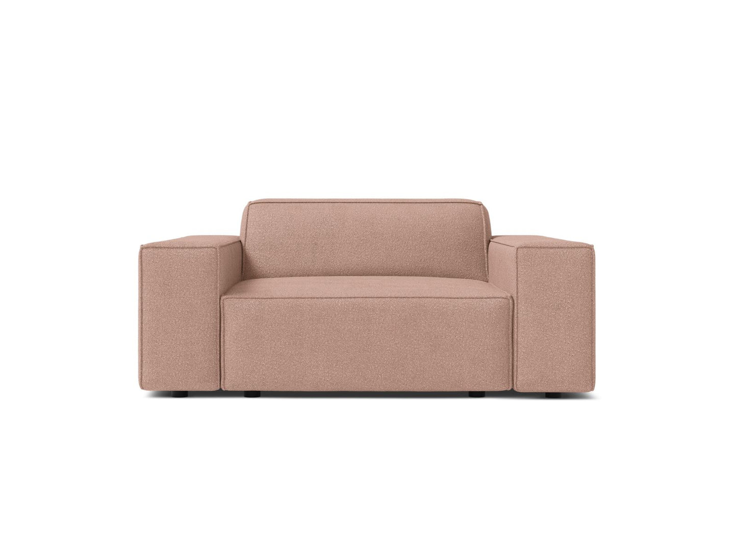 Jodie — Armchair Powder Pink (Baloo 2072) Black Plastic