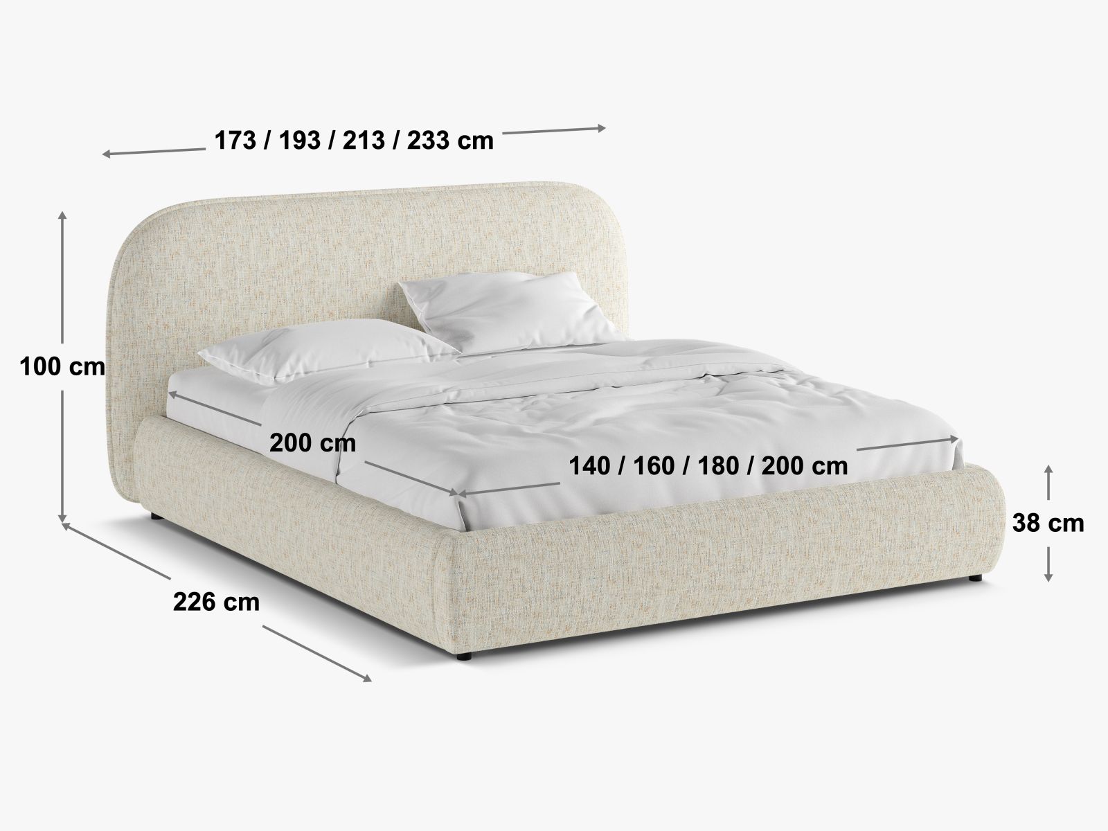 Murada — Bed (226.0x213.0x100.0 cm)