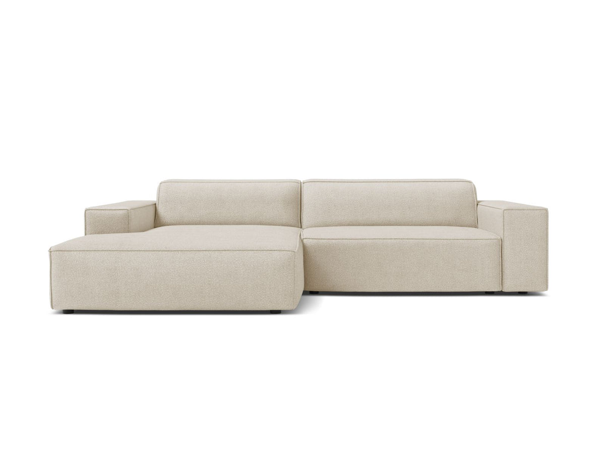 Jodie — Corner Sofa (224x162x77 cm) Beige (Baloo 2074) Left