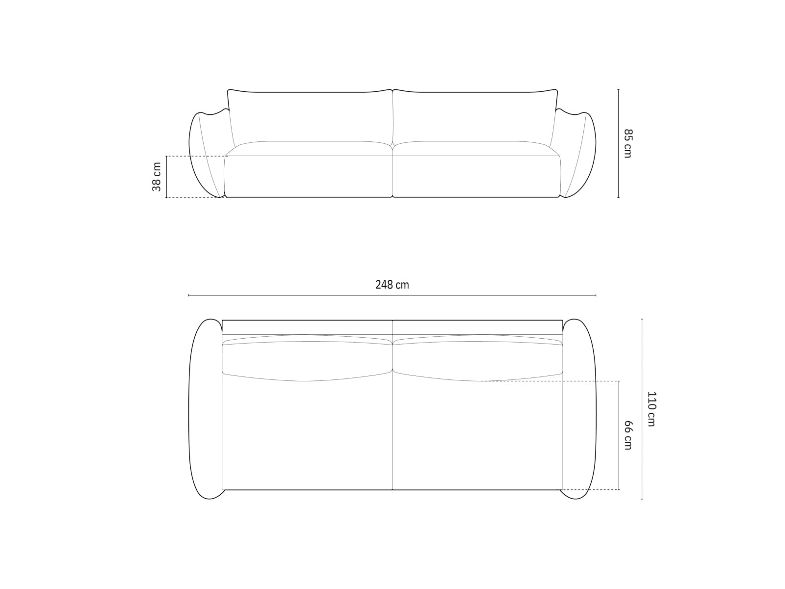Matera — Sofa (248x110x85 cm)