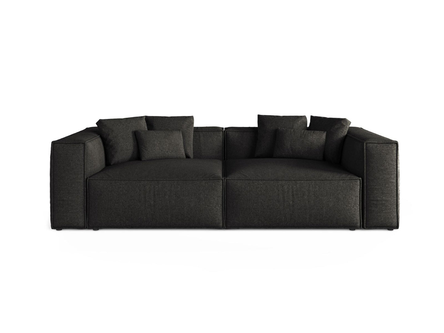 Aveiro — Sofa Anthracite (Eden 21 Black) Black Plastic