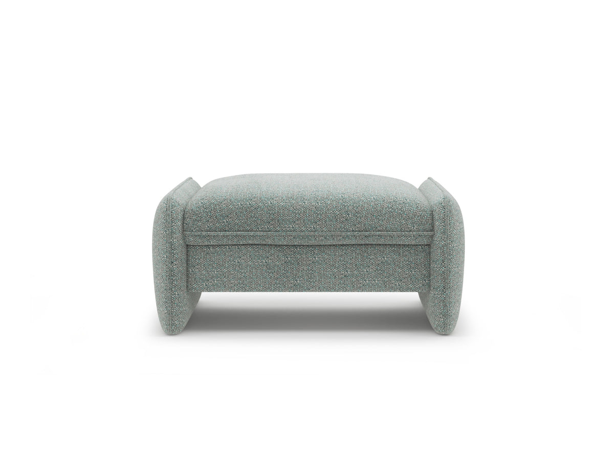Georgia — Pouf (95x70x43 cm) Muted Blue (SILENCIO 72)