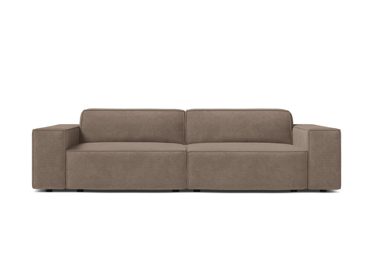 Jodie — Sofa Cappuccino (Liberty 5) Black Plastic