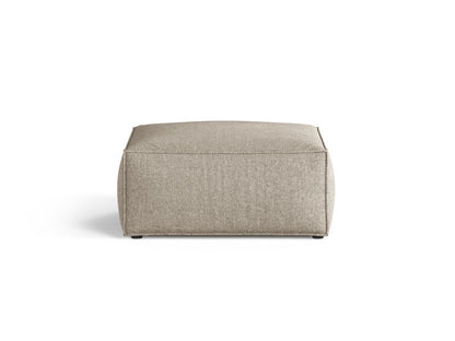 Aveiro — Pufas tamsiai smėlio spalvos (Eden 4 Beige) Juodas plastikas