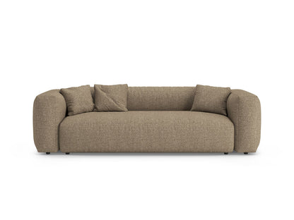 Martina — Sofa Cappuccino (Monet Cappucino) Black Plastic