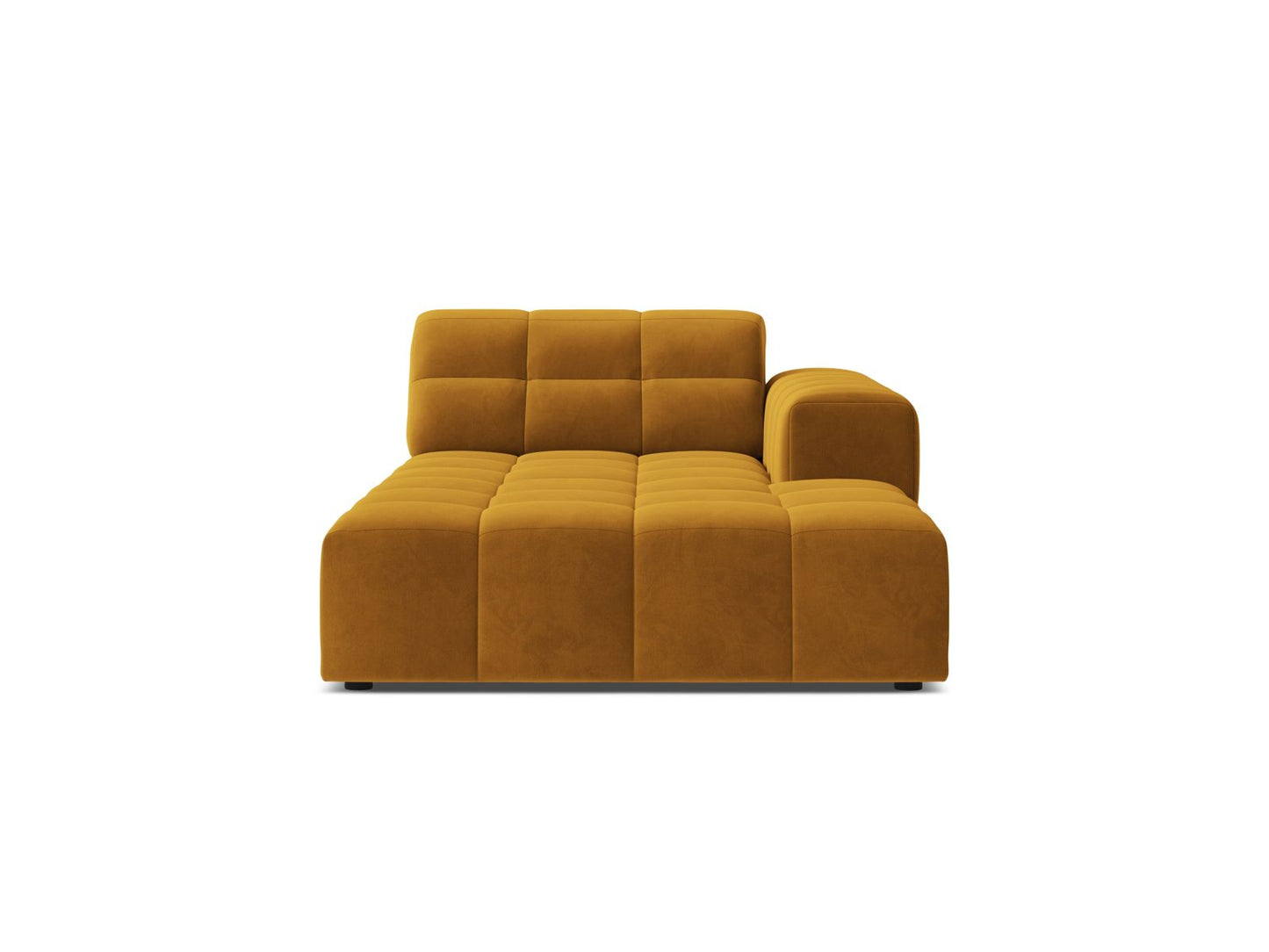 Jennifer — Chaise Longue (108x167x78 cm) Yellow (Bluvel 68) Right