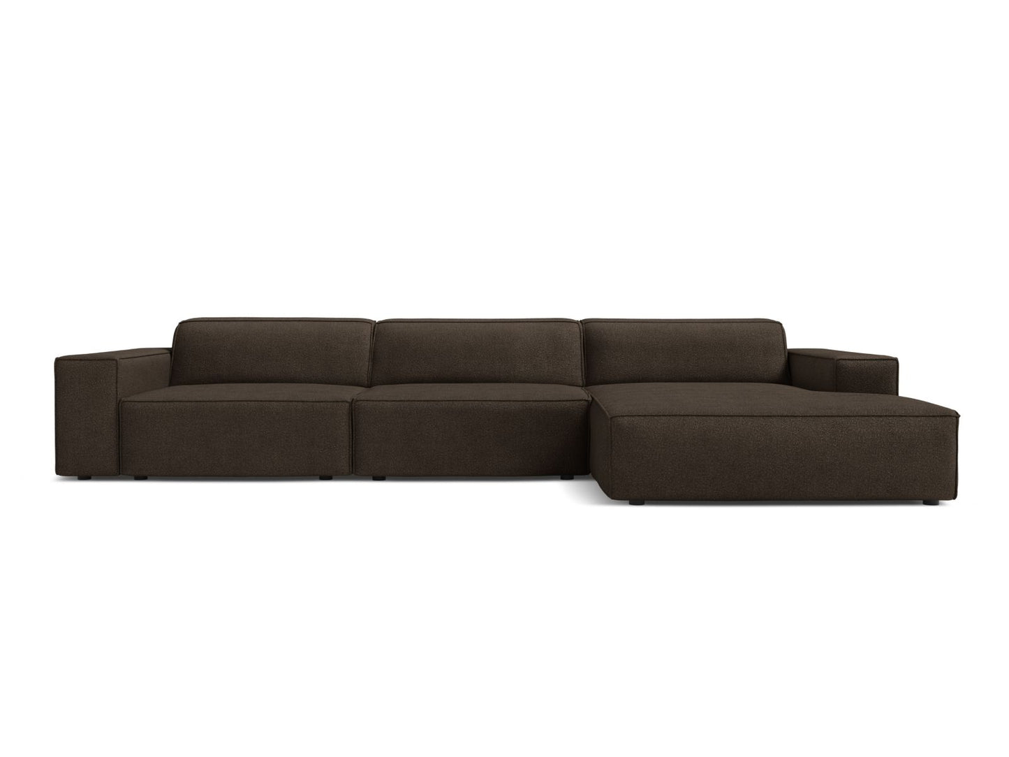 Jodie — Corner Sofa (284x162x77 cm) Brown (Baloo 2081) Right
