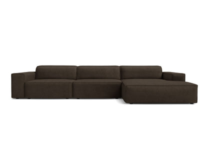 Jodie — Corner Sofa (284x162x77 cm) Brown (Baloo 2081) Right