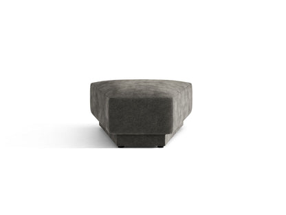 Miley — Pouf Dark Grey (Eden 20 Graphite) Black Plastic
