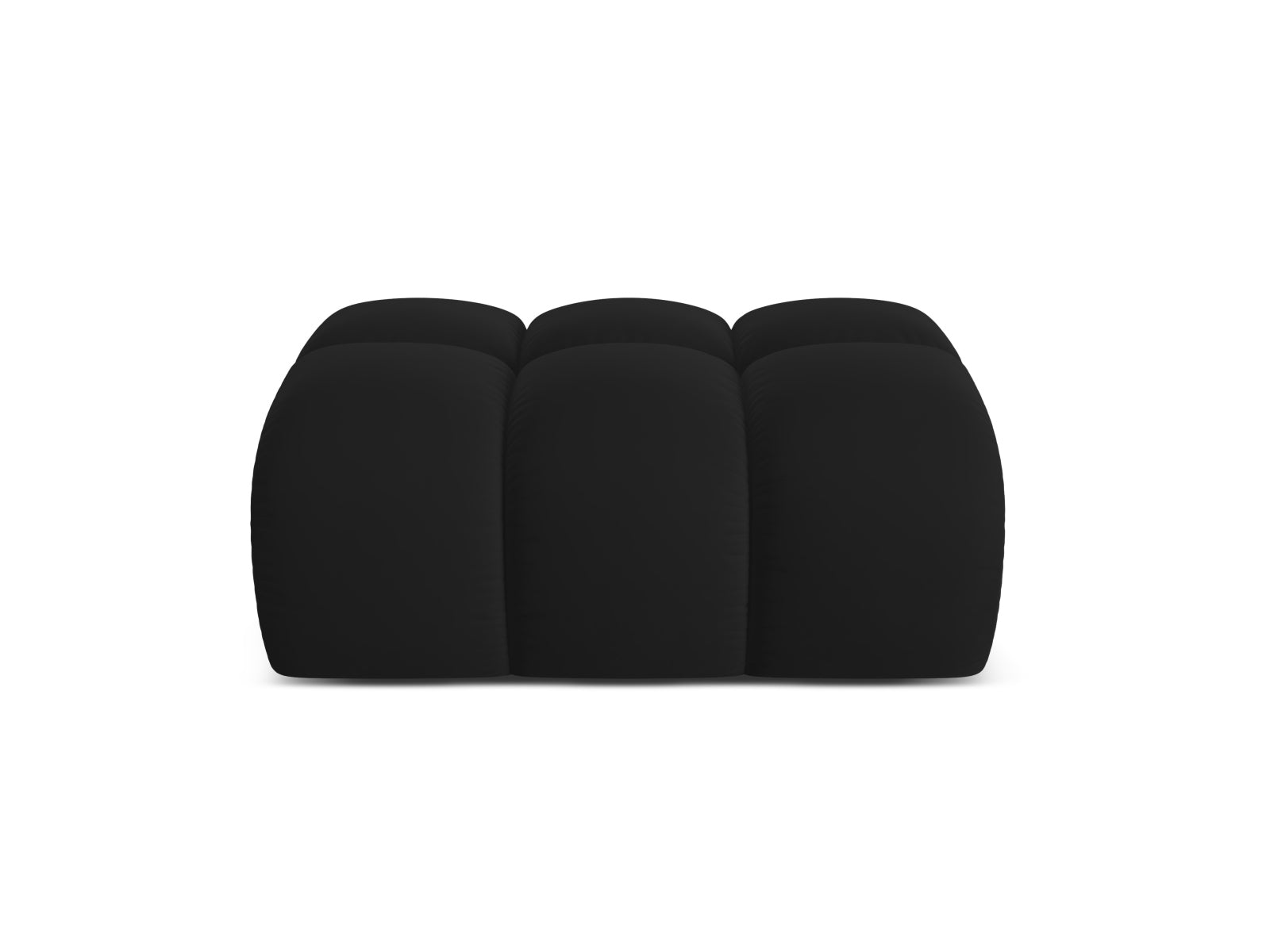 Treno — Pouf Black (Bluvel 19) Must plastik