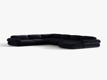 Ophelia — Panoramic Sofa (370x289x84 cm) Royal Blue (Salvador 5) Left