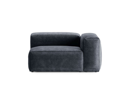 Bergamo — Modul Muted Blue (Perla 45) Black Plastic Left