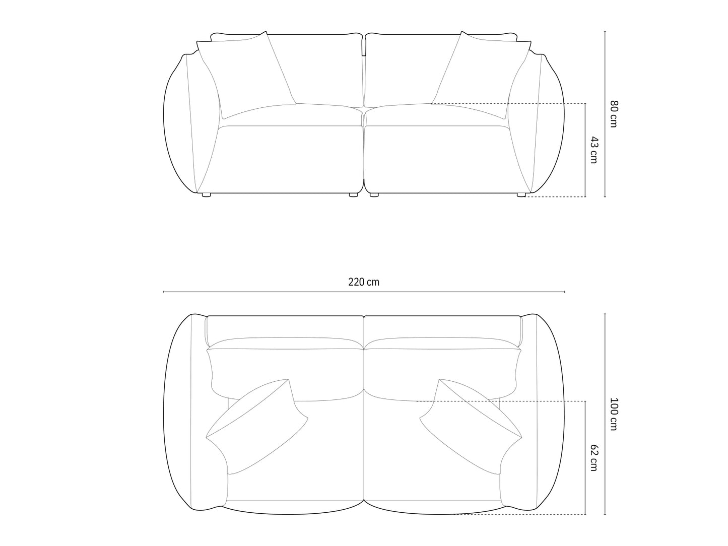 Chris — Sofa (220.0x100.0x80.0 cm)