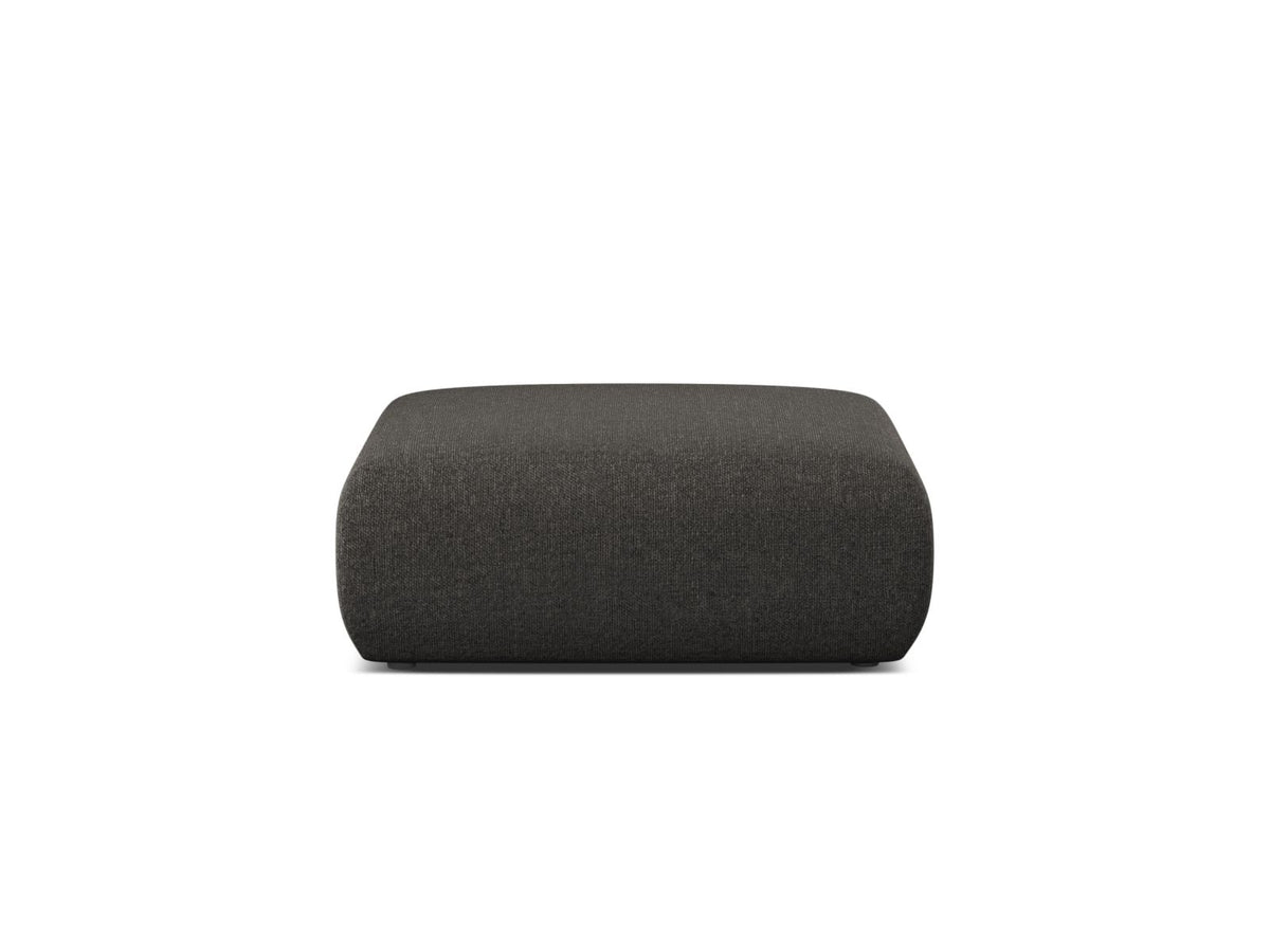 Molino — Pouf Dark Grey (Eden 20 Graphite) Black Plastic