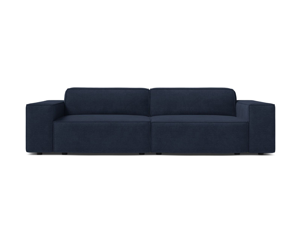 Jodie — Sofa Navy Blue (Liberty 15) Black Plastic