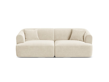 Campi — Sofa Light Beige (Vogue 1) Black Plastic