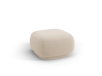 Camden — Pouf Beige (Casino Beige) Black Plastic