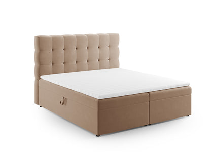 Bali — Bed Beige (Bluvel 28) Black Plastic