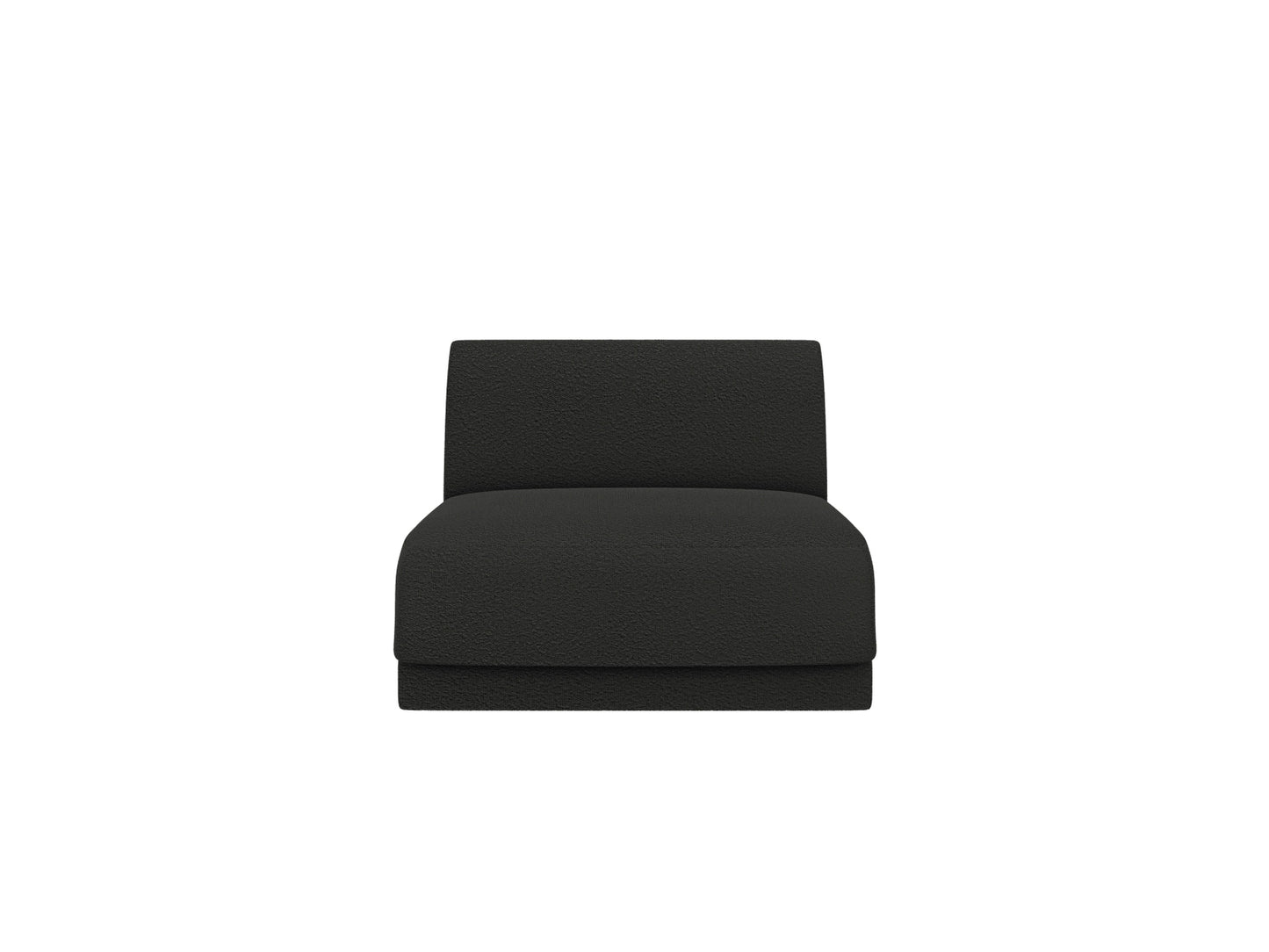 Miley — Modular Sofa Black (Baloo 2082) Black Plastic