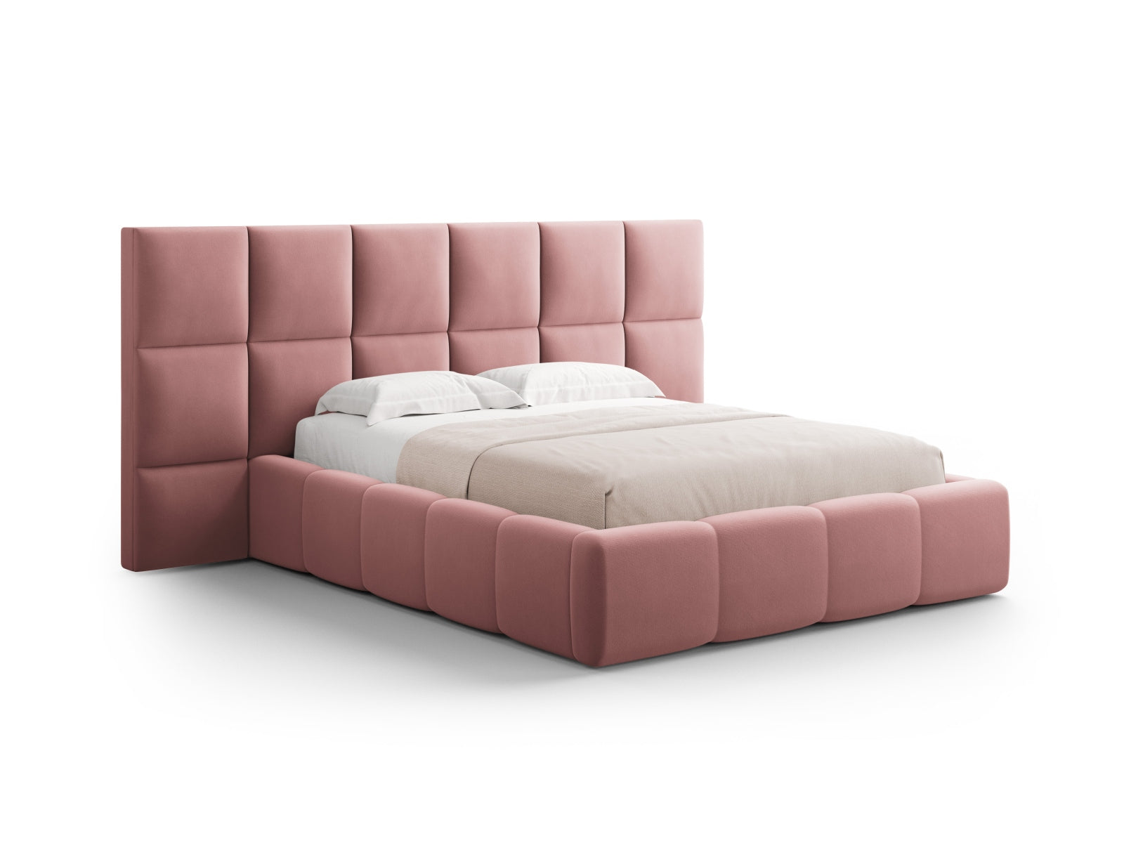 Livigno — Bed Pink (Bluvel 52) Must plastik