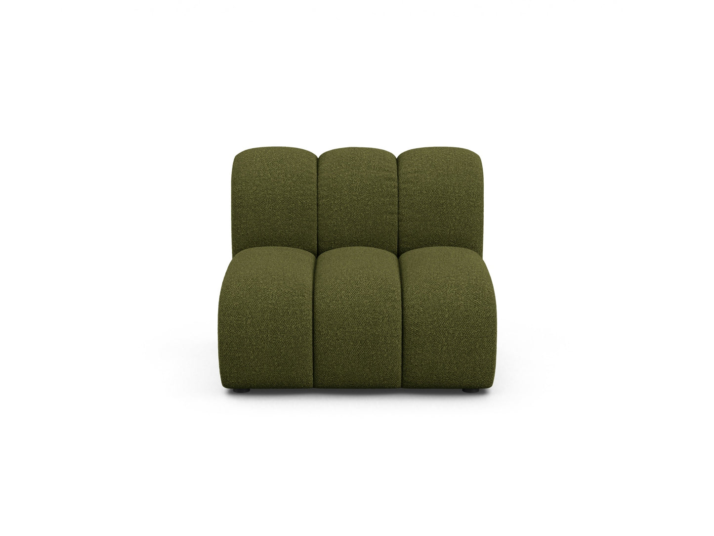 Lupine — Modular Sofa Dark Olive Green (Baloo 2090) Black Plastic