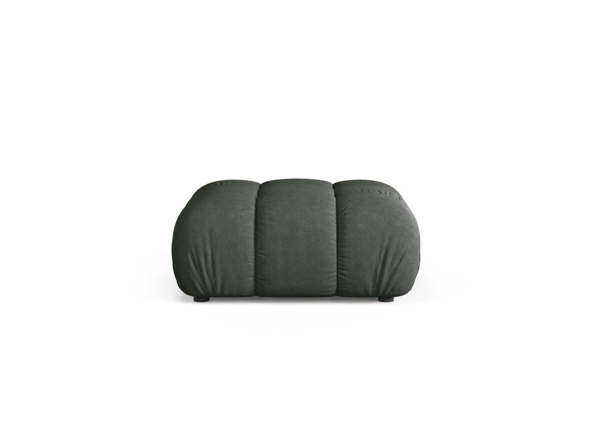Bellis — Pouf Moss Green (Liberty 12) Black Plastic