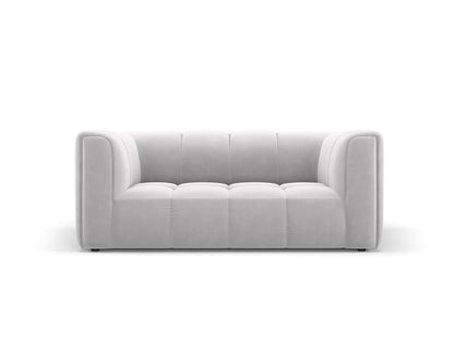 Moritz — Sofa Silver (Bluvel 03) Black Plastic
