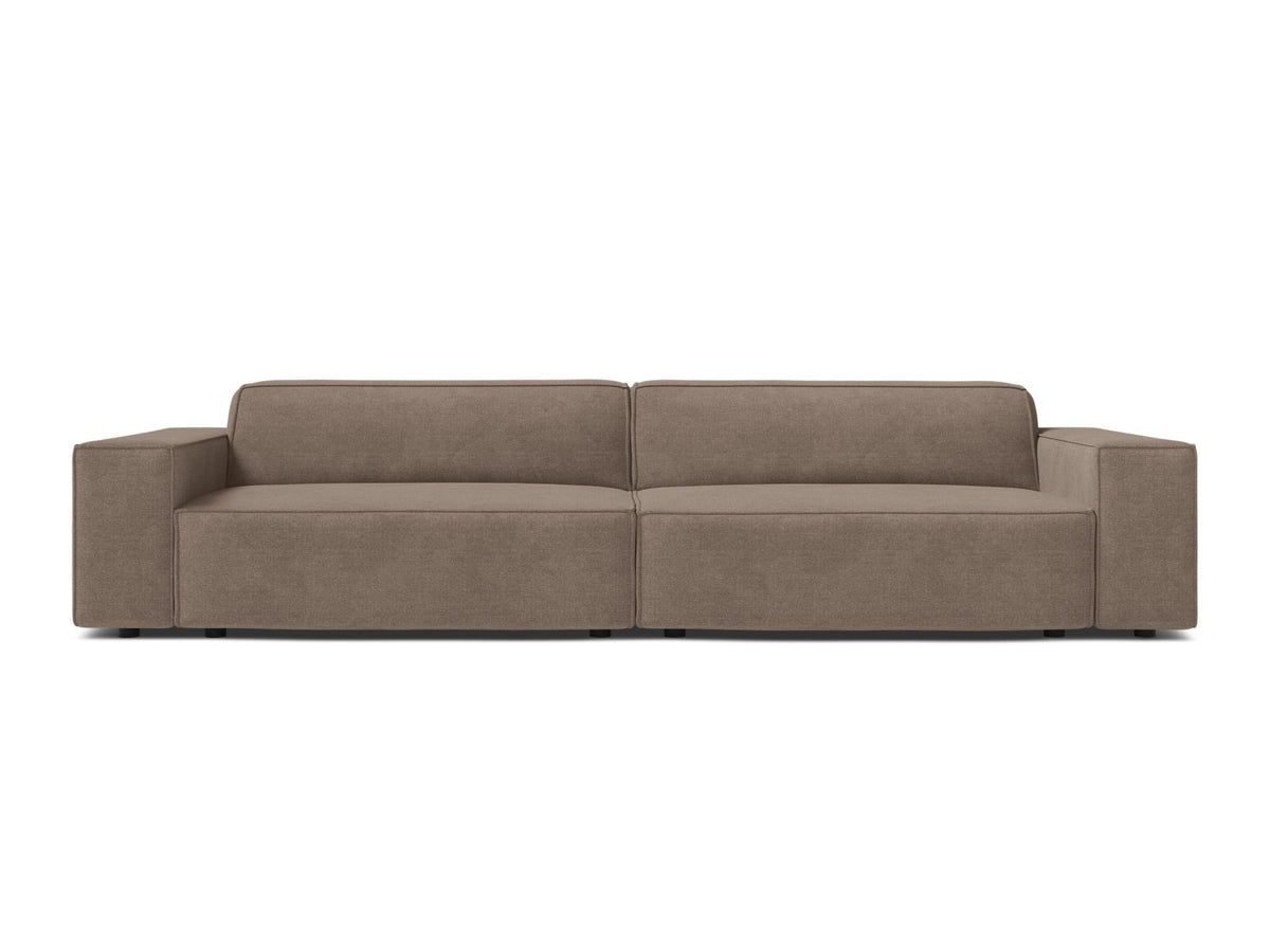 Jodie — Sofa Cappuccino (Liberty 5) Black Plastic