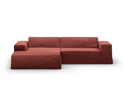 Jodie — Corner Sofa (224x162x77 cm) Cherrywood (LINS 58) Left