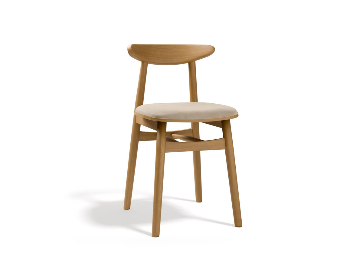 Bony — Chair (42x47x80 cm) Beige (Venus 2928) American Walnut
