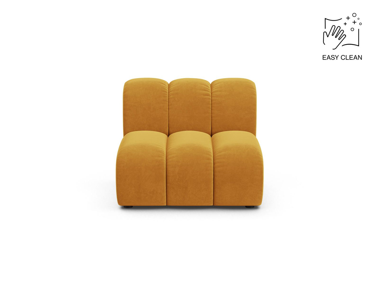 Lupine — Modular Sofa Yellow (Venus 2917) Black Plastic