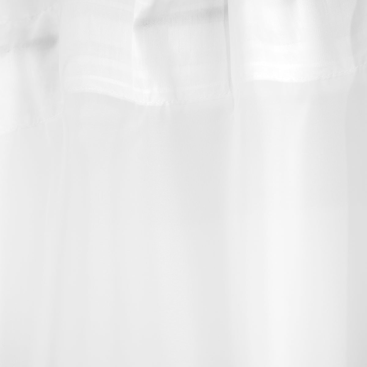 B2 Essentials Swiss Voal Tape White Curtain 140x250 cm
