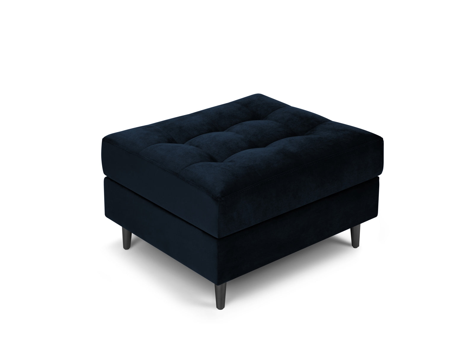 Aspen — Pouf Royal Blue (Salvador 5) must kroomitud metall