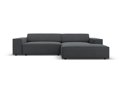 Jodie — Corner Sofa (224x162x77 cm) Dark Grey (Megan 367) Right
