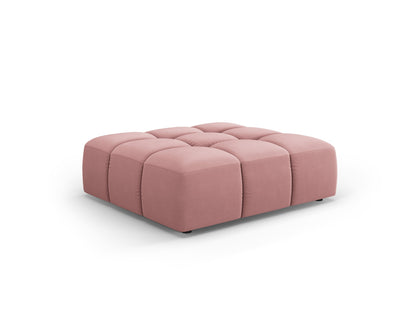Moritz — Pouf Pink (Bluvel 52) Black Plastic