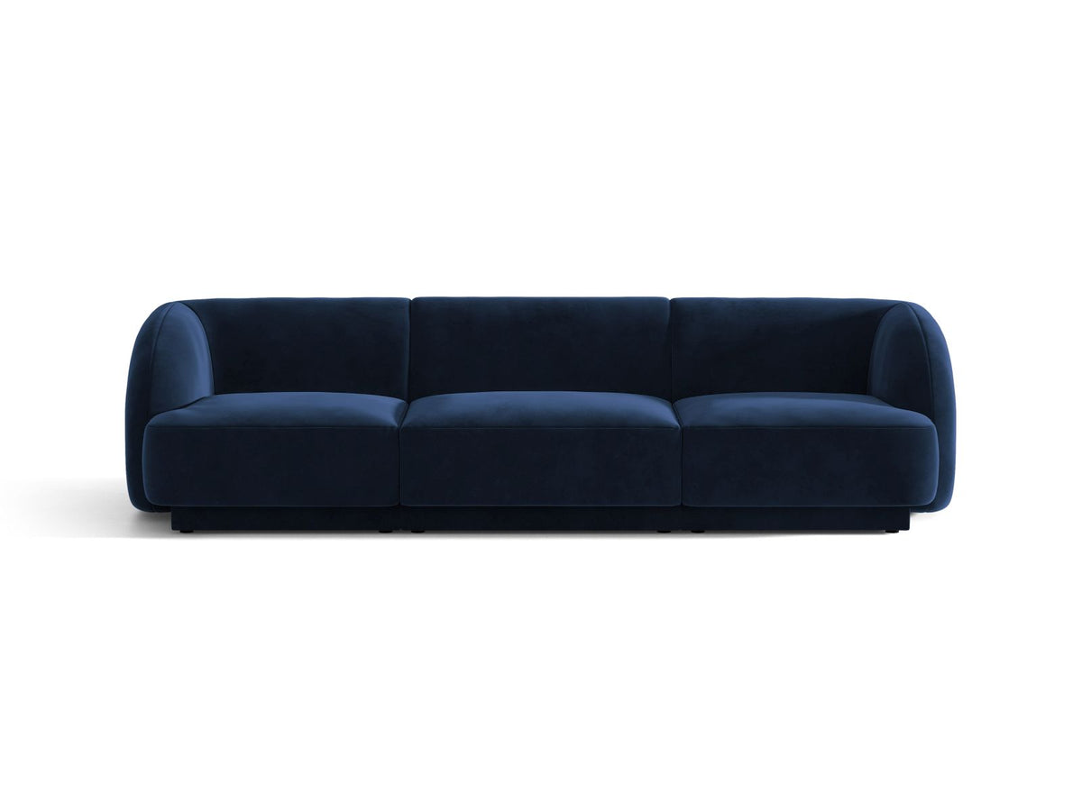 Miley — Sofa Royal Blue (Bluvel 86) Black Plastic