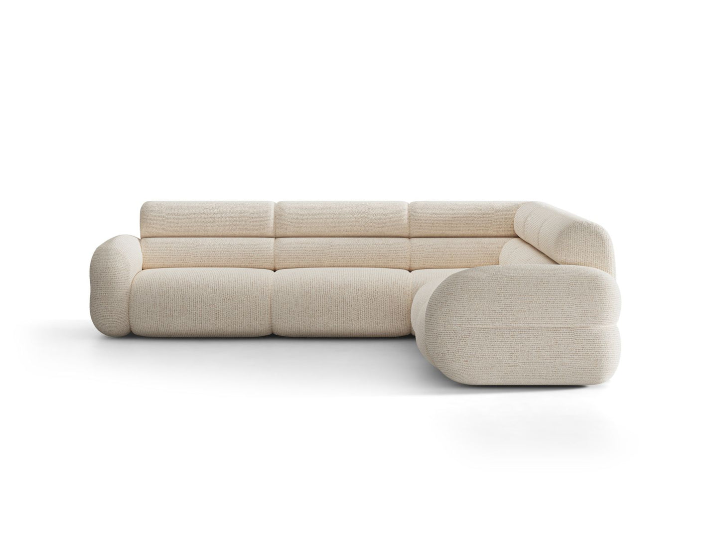 Neo — Corner Sofa (295x295x83 cm) Light Beige (SILENCIO 06)