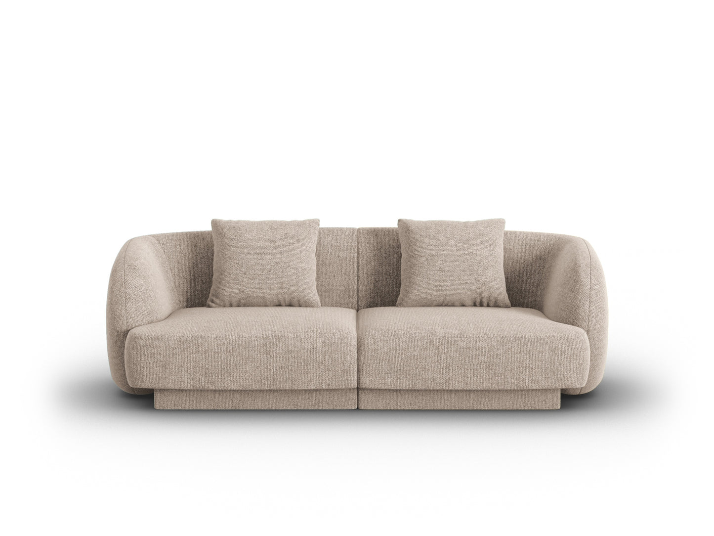 Tulum — Sofa Beige (Haga 30) Black Plastic