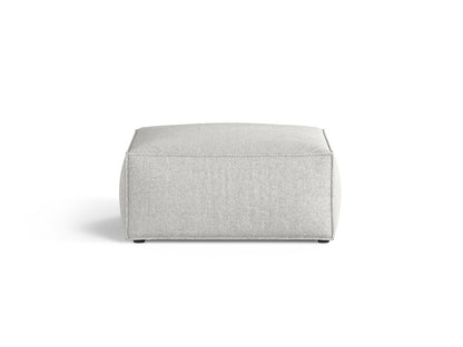 Aveiro — Pufas „Silver“ (Eden 17 Silver) Juodas plastikas