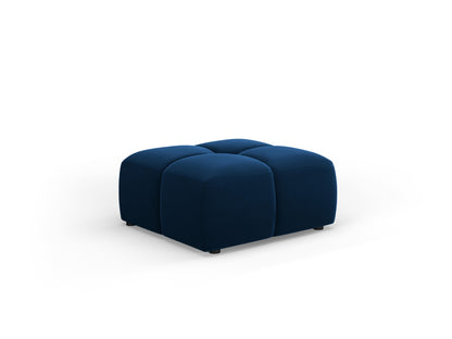Moritz — Pouf Royal Blue (Bluvel 86) Black Plastic