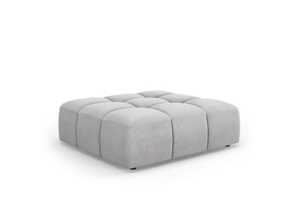 Moritz — Pouf Light Grey (Rebel 5) Black Plastic